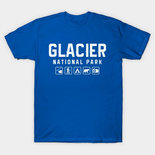 Glacier National Park, Montana T-Shirt by npmaps